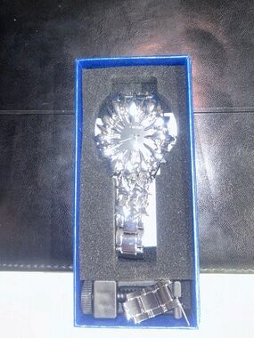 handmade gothic-style timepiece characterized by an aggressive, spiky,